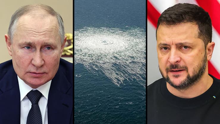 פוטין, זלנסקי והגז שבעבע בים הבלטי אחרי פיצוץ הצינורות ב-2022 