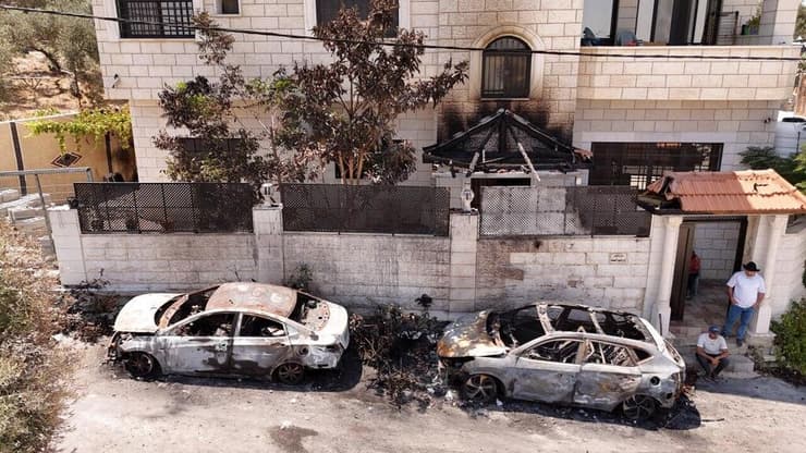 הכפר ג'ית אחרי התפרעויות של מתנחלים במקום, אוגוסט האחרון (צילום: שאול גולן) כפר ג'ית אחרי התפרעויות המתנחלים