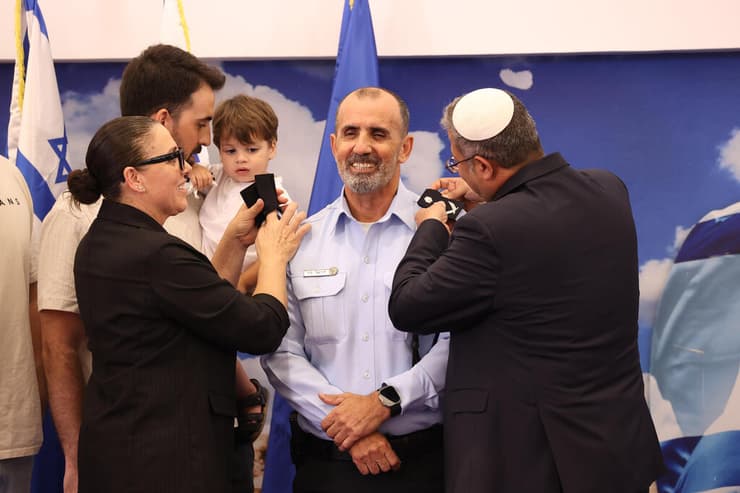 טקס הענקת דרגה לרב ניצב דניאל לוי