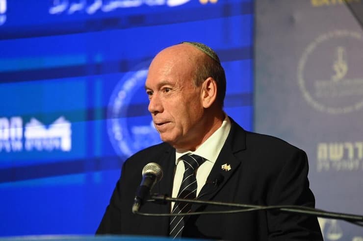 יש גם דברים חיוביים. אנגלמן (צילום: יאיר שגיא) מבקר המדינה מתניהו אנגלמן בוועידת המשפט ה-13