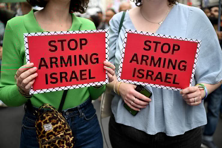 הפגנת נגד ישראל לונדון