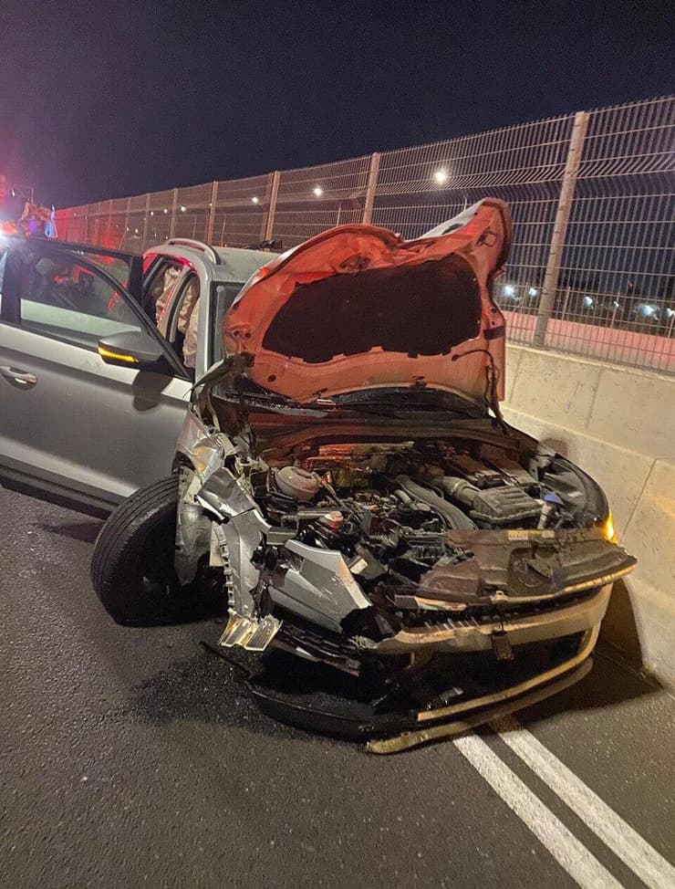 זירת התאונה בכביש 431