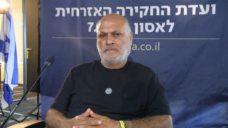 יורדם יהודאי אביו של רון שנרצח במסיבת הנובה בועדת החקירה האזרחית לאסון ה-7.10