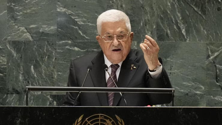 נאומו של  אבו מאזן בעצרת הכללית של האו"ם