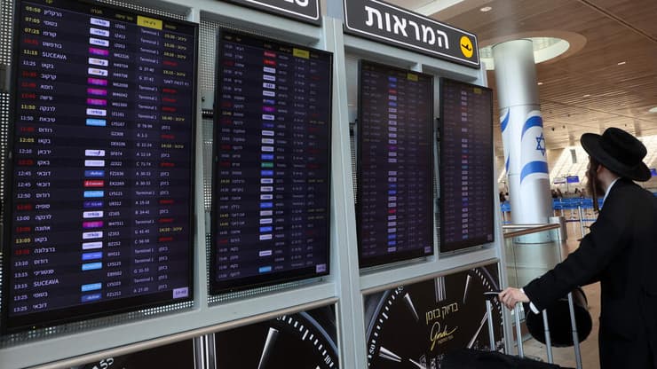 המעצרים - בעיקר בנתב"ג. אין פעילות יזומה (צילום: GIL COHEN-MAGEN / AFP) נתב"ג