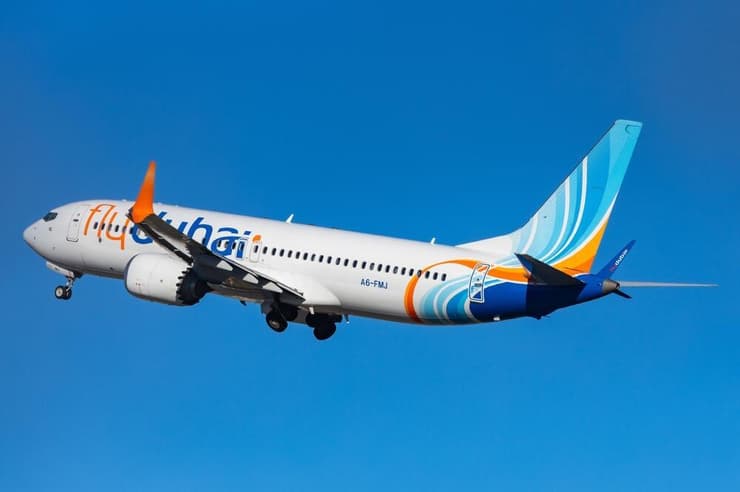 מטוס של חברת פליי דובאי (צילום: Photofex_AUT / Shutterstock.com) מטוס של חברת פליי דובאי