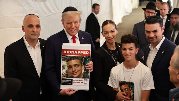 דונלד טראמפ ביקור באוהל אדמו"רי חב"ד בניו יורק