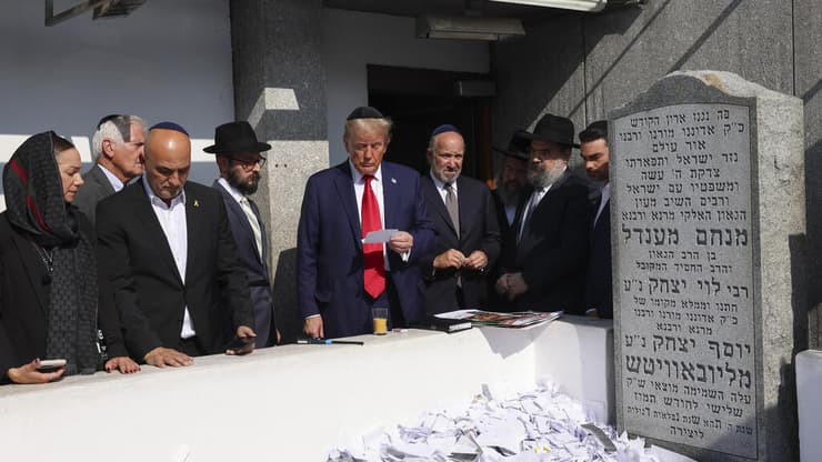 דונלד טראמפ ביקור באוהל אדמו"רי חב"ד בניו יורק