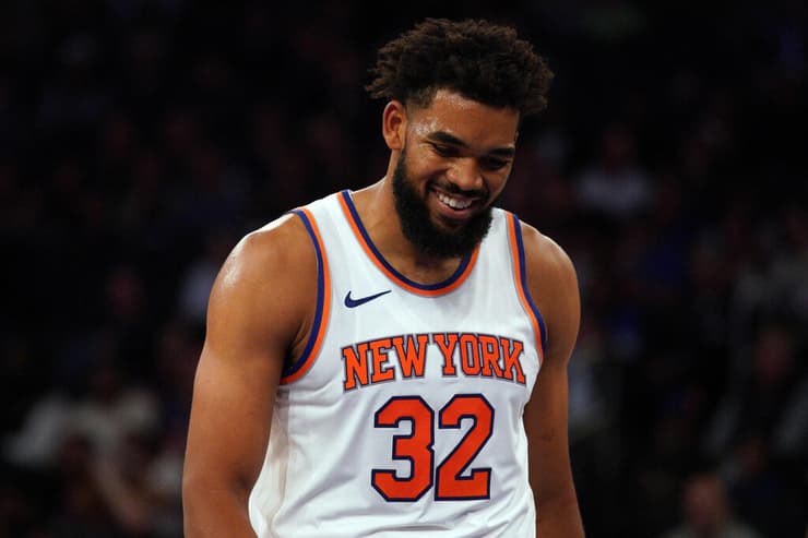 שחקן ניו יורק ניקס קארל אנתוני טאונס