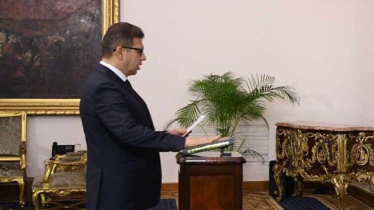 ראש המודיעין המצרי חסן מחמוד רשאד השבעתו של חסן מחמוד רשאד, ראש המודיעין המצרי החדש