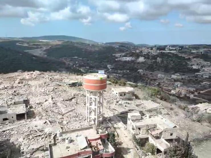 תיעוד מפעילות צה"ל במרכז הכפר עייתא א-שעב שבדרום לבנון