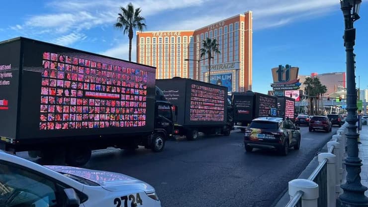 המשאית שארגנו עובדי אמזון להשבת החטופים
