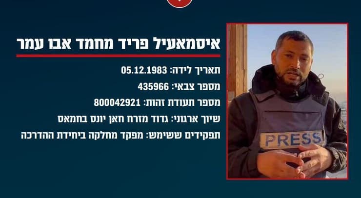 צה״ל חושף: מסמכים של חמאס וגא"פ מאשרים כי שישה עיתונאים פעילים בערוץ אלג'זירה הם מחבלים בארגוני הטרור חמאס וגא״פ