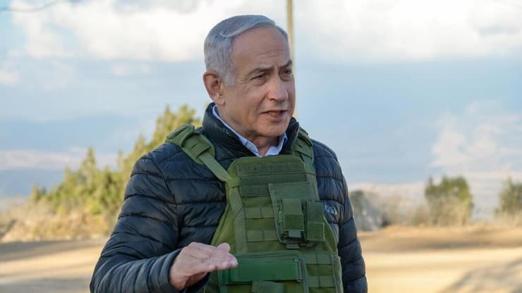 ראש הממשלה בנימין נתניהו בסיור והערכת מצב בגבול לבנון יחד עם מפקד פיקוד הצפון אלוף אורי גורדין