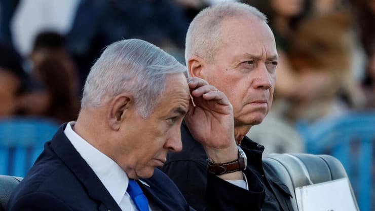 ראש הממשלה בנימין נתניהו ויואב גלנט