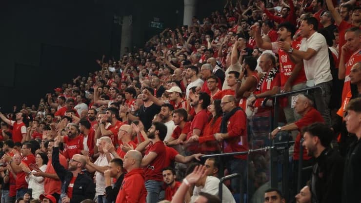 הדרמה מסרבת להסתיים. אוהדי הפועל ת"א (צילום: מוטי קמחי) אוהדי הפועל ת"א