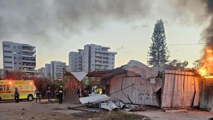 זירת הפגיעה הישירה בנהריה