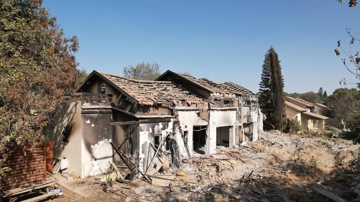 אמ"ן הזהיר את נתניהו מ"השלכות ביטחוניות חמורות". הרס בקיבוץ בארי (צילום: גדי קבלו) הריסות בית בקיבוץ בארי