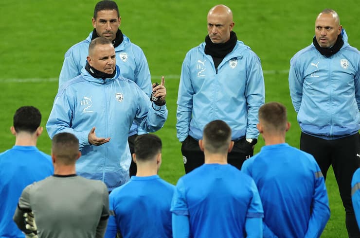 "ננסה לייצר דומיננטיות". שחקני נבחרת ישראל (צילום: FRANCK FIFE / AFP) שחקני נבחרת ישראל