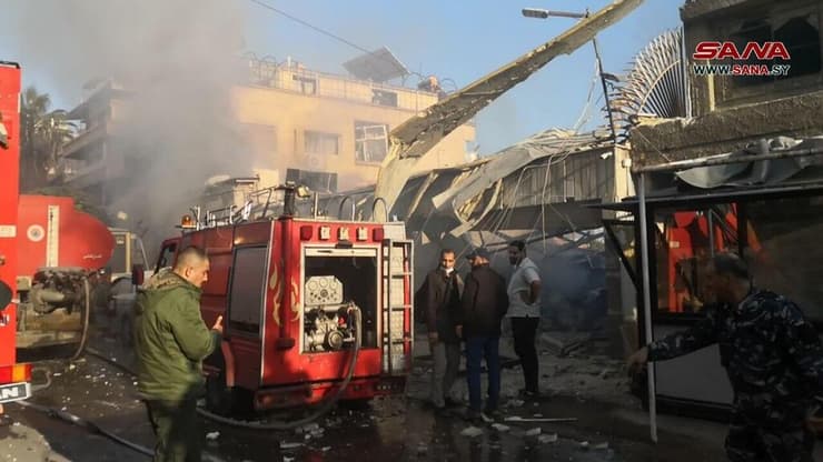 תקיפה ישראלית באזור אל-מזה בדמשק