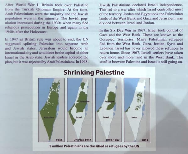 הזדהות עם הפלסטינים באחד הספרים