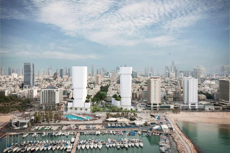 תוכנית כיכר אתרים בתל אביב (הדמיה: ישר אדריכלים) תוכנית כיכר אתרים בתל אביב