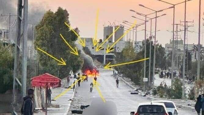 חמאס יורה RPG על גנבי הסיוע ההומניטרי בעזה
