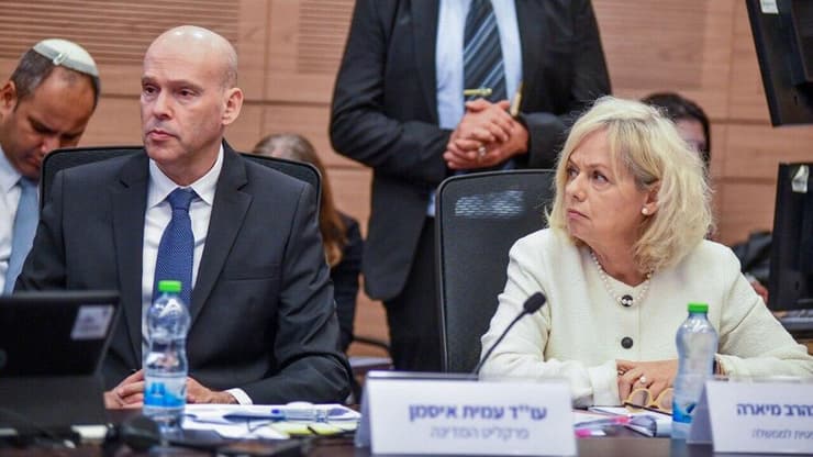 גלי בהרב-מיארה ועמית איסמן, התנגדו למהלך שיביא לפוליטיזציה במח"ש (צילום: רפי קוץ) גלי בהרב מיארה בוועדת החוקה של הכנסת