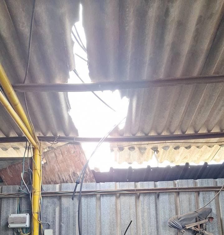 נזקי נפילה בעמק חפר