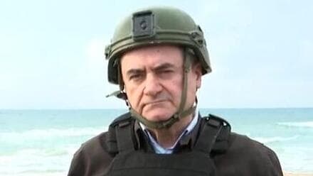 בנימין נתניהו, רונן בר, הרצי הלוי וישראל כ"ץ בביקור במסדרון נצרים שבעזה