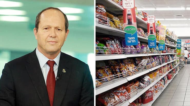שר הכלכלה ניר ברקת ומדפים בסופר