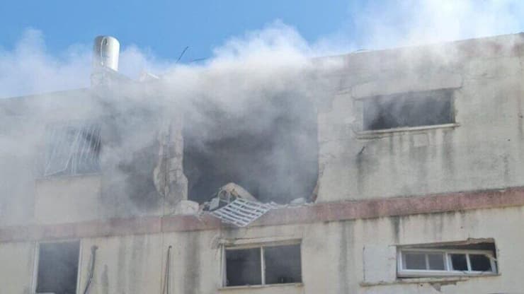 פגיעה ישירה בבניין בקריית שמונה