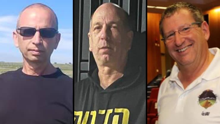 עופר דורון, אמיר שדה ואיתי יפה. שלושה מארבעת העצורים (צילום: אלון רון) החשודים בירי פצצות התאורה לבית ראש הממשלה