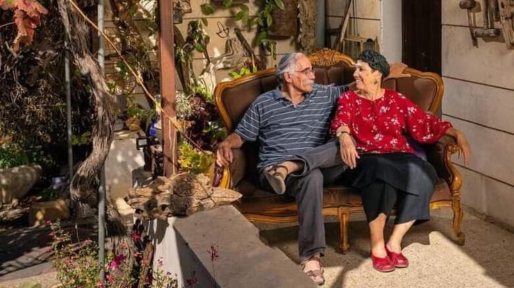 ארליך ז"ל לצד אשתו תמר (צילום: ברוך גרינברג) רס"ן במיל' זאב (ז'אבו) חנוך ארליך