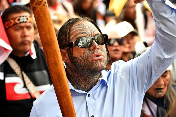 ניו זילנד הפגנה הפגנת ענק מאורים נגד חוק לשינוי פירוש האמנה המכוננת