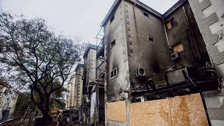 בית שרוף בקריית שמונה (צילום: גיל נחושתן) בית שרוף בקריית שמונה