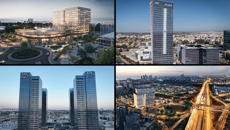 מתחמי תעסוקה מחוץ לתל אביב