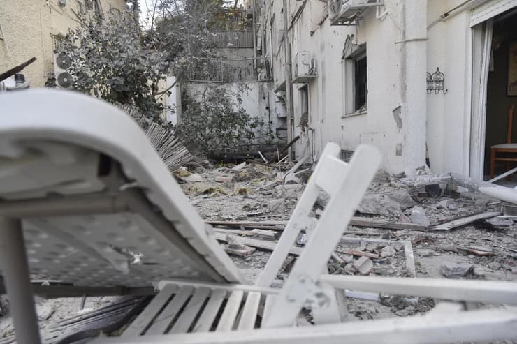 זירת הפגיעה בחיפה