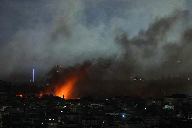 נזקי התקיפות באזור א-טיונה בדאחייה