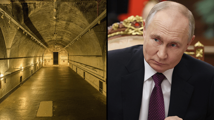 נשיא רוסיה ולדימיר פוטין ו אילוס אילוסטרציה בונקר בונקרים 