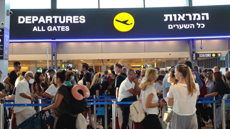 עומס נוסעים בנתב"ג