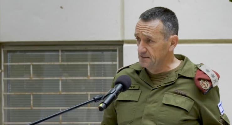 דבריו של הרמטכ״ל, רב-אלוף הרצי הלוי על אכיפת ההסכם עם לבנון