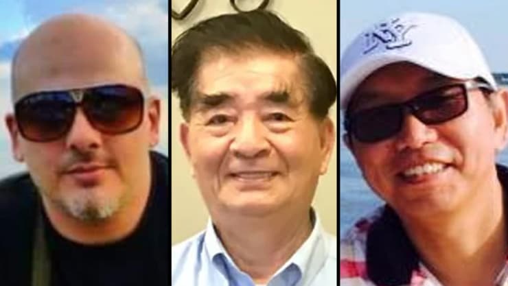 מימין לשמאל: קאי לי, ג'ון לאונג ומארק סווידן. טענות לריגול ועבירות סמים