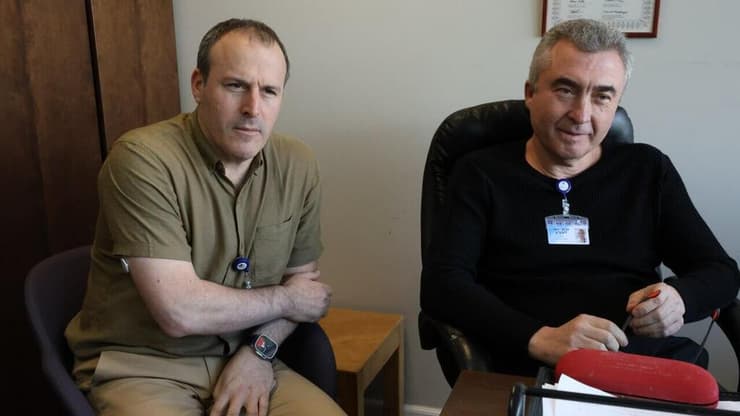 פרופ' יגאל ליבוביץ וד"ר אליה לוינגר מבית החולים איכילוב