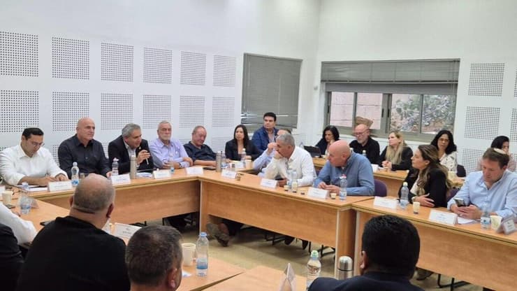 מפגש פורום קו העימות עם שרי ממשלה במועצה האזורית מטה אשר