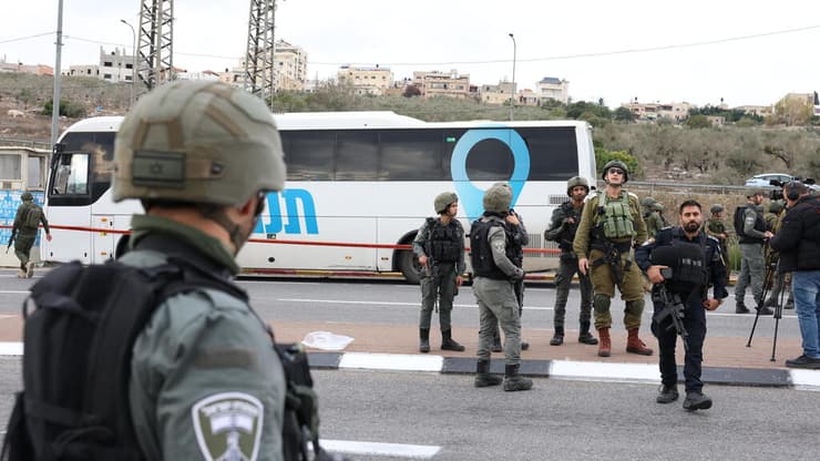 זירת פיגוע הירי בצומת גיתי אבישר