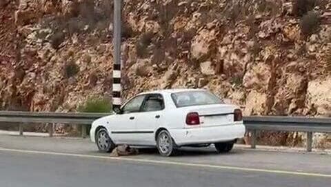 רכב המחבל מהפיגוע בצומת גיתי