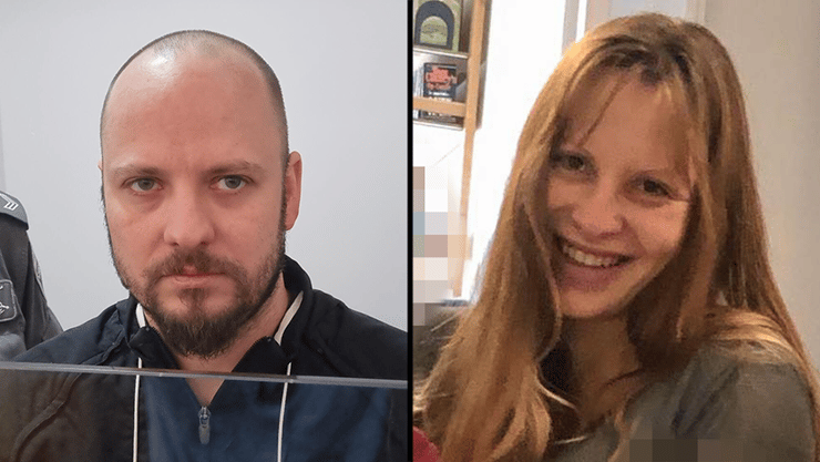 ג'וסיה לייטל ואשתו דריה, שאותה רצח במכות פטיש בביתם בחיפה