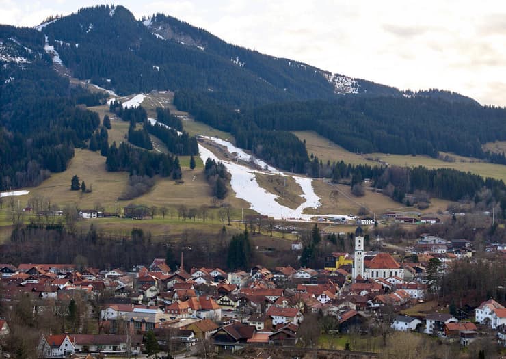 כמות שלג דלילה בגרמניה בשל שינויי האקלים