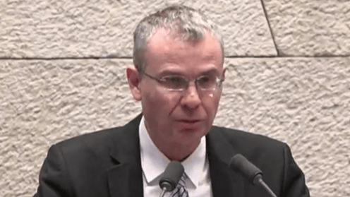 יריב לוין במליאת הכנסת, פתק שהעביר אופיר כץ ליריב לוין במליאת הכנסת